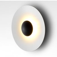 Marset Ginger 60 C LED Wandleuchte Rückseite: Eiche, Front: weiß von Marset