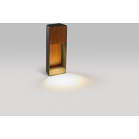 Marset Lab B 35 LED Stehleuchte grafitgrau / Irokoholz dunkel von Marset