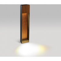 Marset Lab B 60 LED Stehleuchte grafitgrau / Irokoholz dunkel von Marset