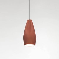 Marset Pleat Box 13 Pendelleuchte terrakotta / weiß von Marset