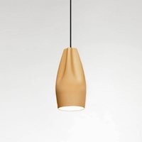 Marset Pleat Box 13 Pendelleuchte ocker / weiß von Marset