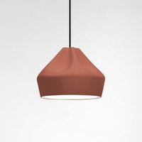 Marset Pleat Box 24 LED Pendelleuchte terrakotta / weiß von Marset