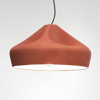 Marset Pleat Box 47 LED Pendelleuchte terrakotta / weiß von Marset