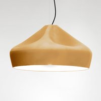 Marset Pleat Box 47 Pendelleuchte ocker / weiß von Marset