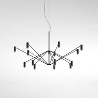 Marset The W LED Pendelleuchte dimmbar DALI, schwarz / Gold von Marset