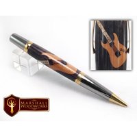 Gitarr-Pen-Inlay Wood Pen von MarshallWoodworks