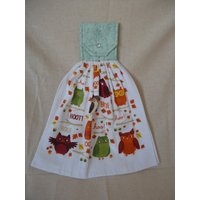 Herbst Eule Küchentuch - Hoo Hoot von Marshaslilcraftpatch