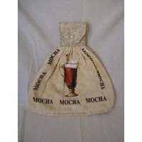Mokka Dekor, Geschirrtuch, Kaffee Handtuch, Es Gibt 1 Handtuch Und Latte von Marshaslilcraftpatch
