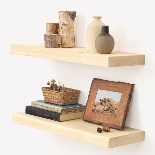 Marsmiles Schweberegale, 61 cm breit x 19 cm tief, Natur von Marsmiles