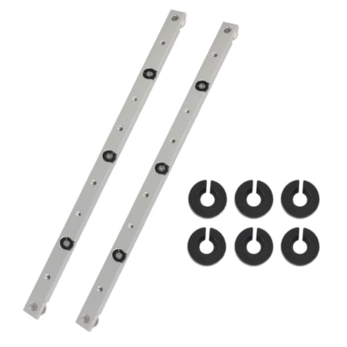 Marsred 2 Stück Gehrungsstange Schieber, 9.5 x 19 x 450 mm Miter Bar Slider T-Schiene Aluminiumlegierung, für Router Tischkreissäge Gehrung Zimmermann DIY Holzbearbeitungswerkzeuge von Marsred