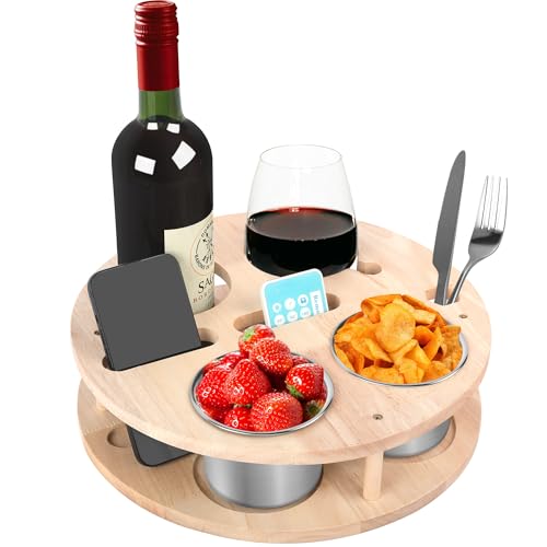 Marsred Couchbar Snackbox, Snack Box mit 2 Edelstahl Snackschalen, Sofaablage für Wohnzimmer Schlafzimmer Garten Camping, Couch Tablett, Geschenk für Männer & Frauen Marsred Couchbar Snackbox, Snack Box mit 2 Edelstahl Snackschalen, Sofaablage für Wohnzimmer Schlafzimmer Garten Camping, Couch Tablett, Geschenk für Männer & Frauen von Marsred