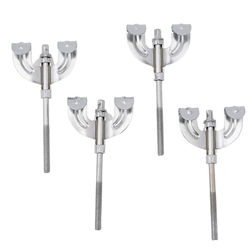 M6 Chrom-Bassdrum-Krallen, Spannstäbe-Set, Percussion-Instrumenten-Zubehör für Bassdrum, Snaredrum, Hardware-Teil, Ersatzhaken, Schrauben, Unterlegscheiben, Stangen, Ösen (11 x 5,4 cm, Gewindesteigung von Marsrut