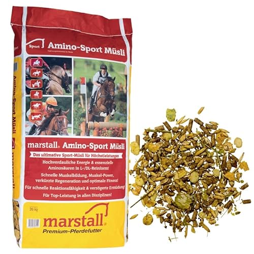 marstall Premium-Pferdefutter Amino-Sport Müsli, 1er Pack (1 x 20 kilograms) von marstall Premium-Pferdefutter