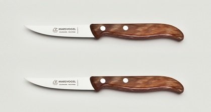 2x Küchenmesser, rückenspitz, rostfrei, 3"/8 cm, Gerlinol Griff von Marsvogel