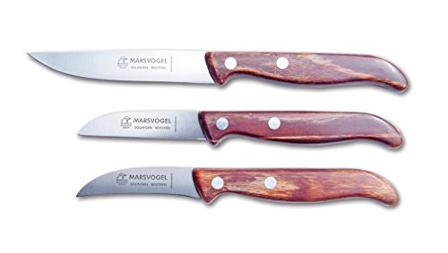 Marsvogel Küchenmesser 3er Set - Holz von Marsvogel