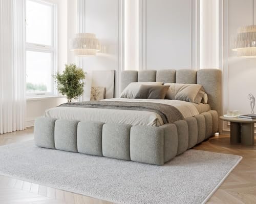 MartHome Polsterbett Vento 160x200cm Doppelbett mit Bettkasten & Lattenrost – Bouclé Stoffbett in 160x200cm – skandinavisches Designbett mit Stauraum, gepolstertes Kopfteil MartHome Polsterbett Vento 160x200cm Doppelbett mit Bettkasten & Lattenrost – Bouclé Stoffbett in 160x200cm – skandinavisches Designbett mit Stauraum, gepolstertes Kopfteil von MartHome