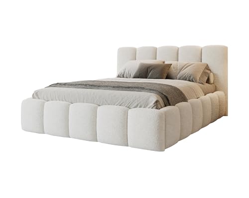 MartHome Polsterbett Vento 160x200cm Doppelbett mit Bettkasten & Lattenrost – Bouclé Stoffbett in 160x200cm – skandinavisches Designbett mit Stauraum, gepolstertes Kopfteil MartHome Polsterbett Vento 160x200cm Doppelbett mit Bettkasten & Lattenrost – Bouclé Stoffbett in 160x200cm – skandinavisches Designbett mit Stauraum, gepolstertes Kopfteil von MartHome