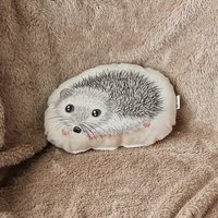 Igel Kissen Leinen-Baumwollwald Kinderzimmer Dekor von MartaDalloul