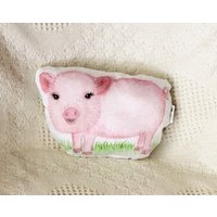 Schweinekissen Aus Bio-Baumwolle Bauernhof Tier Kinderzimmer Dekor von MartaDalloul