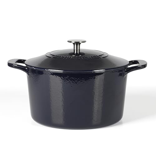 Martha Stewart Gatwick 7 QT Schmortopf aus emailliertem Gusseisen, Marineblau von Martha Stewart