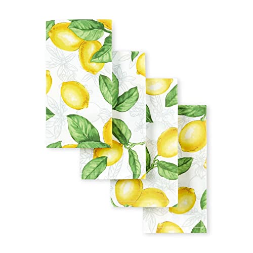 Martha Stewart Lots of Lemons Servietten-Set, 48,3 x 48,3 cm, Weiß/Gelb, 48,3 x 48,3 cm Martha Stewart Lots of Lemons Servietten-Set, 48,3 x 48,3 cm, Weiß/Gelb, 48,3 x 48,3 cm von Martha Stewart