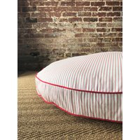 Roter Ticking Stripe Hundebettbezug - Sechs Farben Und Monogramm Option von MarthaAndAsh