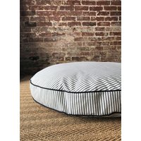 Schwarzer Ticking Stripe Hundebettbezug - Sechs Farben Und Monogramm Option von MarthaAndAsh