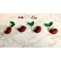Weihnachtsgirlande, Rotkehlchengirlande, Wintergirlande, Filzkehlchen, Weihnachtsdeko, Festliches Dekor Weihnachtsgirlande, Rotkehlchengirlande, Wintergirlande, Filzkehlchen, Weihnachtsdeko, Festliches Dekor von Marthaandflo