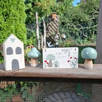 Herbst Zauber 4 Tlg. Deko Set Dekohaus Herbstdeko Rustikale Dekoration Holz Zum Aufhängen Landhaus Handgemaltes Schild von MarthasHusAtelier