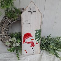 Schild Winter Zauber, Holzschild Zum Aufhängen, Dekoration, Handgemaltes Schild, Türschild Holz, Türdeko, Schneemann Schild Winter Zauber, Holzschild Zum Aufhängen, Dekoration, Handgemaltes Schild, Türschild Holz, Türdeko, Schneemann von MarthasHusAtelier