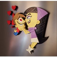 Timmy Und Trixie Magnet | Liebe von MartianManufacturing