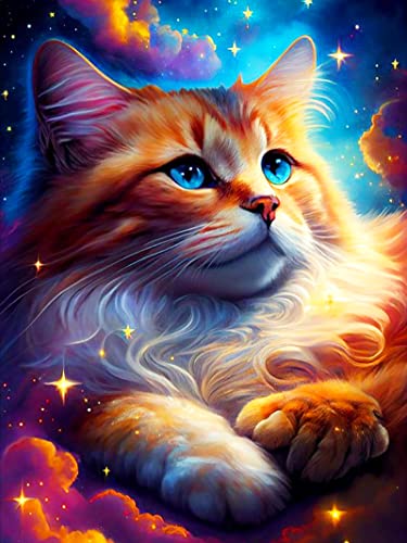 DIY Diamond Painting Katze 5D Diamant Painting Bilder Erwachsene Full Diamant Bilder Wall Room Home Decoration von Martin Kench