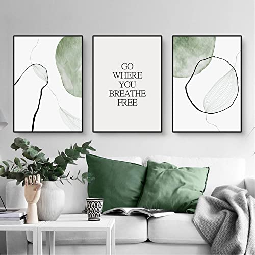 Martin Kench 3-teiliges Premium Poster Set Aesthetic See Wald Blume Bilder Moderne Wandbilder, Wohnzimmer Schlafzimmer Wanddeko Art ohne Rahmen (D,40x50cm) von Martin Kench