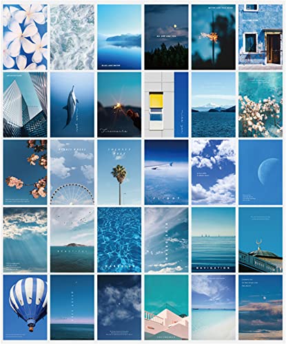 Martin Kench 30PCS Wall Collage Kit Ästhetische Bilder, Ästhetische Poster für Raumästhetik, Boho Foto Wanddeko für Teen Girls, 4x6 Zoll (B) von Martin Kench