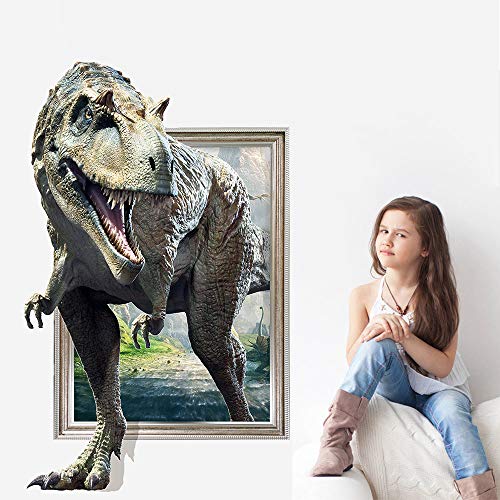 Martin Kench 3D Wandtattoo Dinosaurier Wandsticker Wandaufkleber Wandbilder für Kinderzimmer Schlafzimmer Wohnzimmer Junge Mädchen Zimmer Aufkleber Selbstklebend (KS6690, 50 * 100cm) von Martin Kench