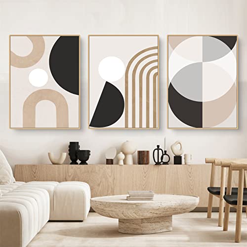 Martin Kench 3er Boho Poster Set, Abstrakt Kunstposter Wandbilder, Ohne Rahmen Boho Leinwandbilder, Modern Wanddeko Bilder Set für Wohnzimmer Schlafzimmer (B,50x70cm) von Martin Kench