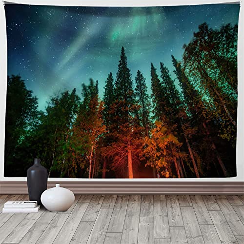 Martin Kench Wandbehang Wandteppich Wald See Natur Tagesdecke Wandtuch Natur Landschaft Stranddecke Wanddeko für Schlafzimmer Wohnzimmer Wohnheim (B,200x150cm) von Martin Kench
