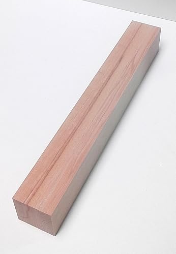 1 Kantholz Kernbuche massiv. Holzleisten Pfosten Holzriegel 4x4cm stark, verschiedene Längen. (25cm lang) von Martin Weddeling
