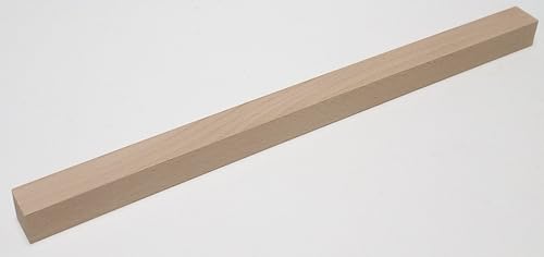 1 Stück Kantholz 29x29mm stark. Buche massiv. Kantholz Leisten drechseln bastel Holz. Sondermaße. (150cm lang.) von Martin Weddeling