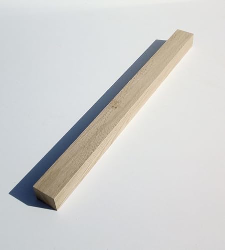 1 Stück Tischfüß Kanthölzer 3x3cm stark Eiche massiv. Kantholz Leisten drechseln bastel Holz. Sondermaße. (3x3x25cm lang) von Martin Weddeling