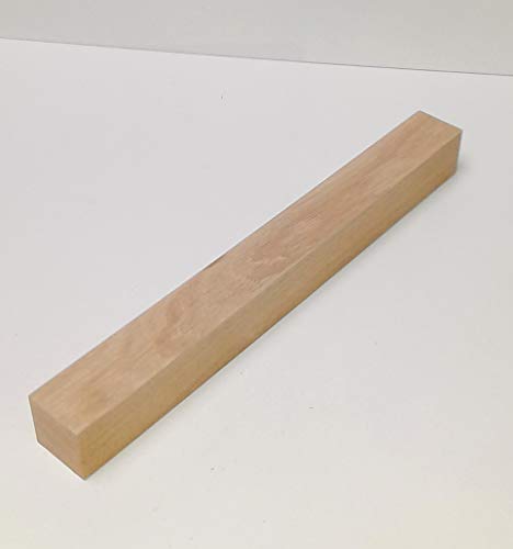 1 Stück Tischfüß Kanthölzer 3x3cm stark Eiche massiv. Kantholz Leisten drechseln bastel Holz. Sondermaße. (3x3x50cm lang) von Martin Weddeling