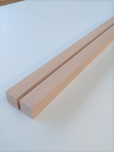 2 Holzleisten Riegel Kanthölzer Eiche massiv. 2x2cm stark .Längen von 20-120cm. (90cm lang) von Martin Weddeling