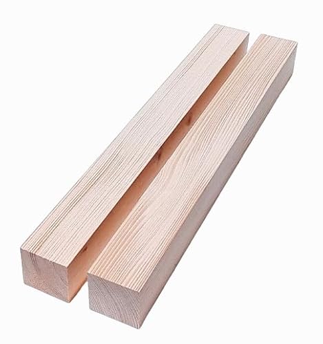 2 Kanthölzer Tischfüße 60x60mm stark. Bastellholz Drechselholz Fichte/Tanne massiv. Sondermaße. (60x60x300mm lang.) von Martin Weddeling