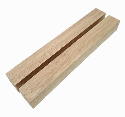 2 Stück Tischfüße Kanthölzer 48x48mm stark Eiche massiv. Kantholz Leisten drechseln bastel Holz. Sondermaße. (48x48x500mm lang.) von Martin Weddeling