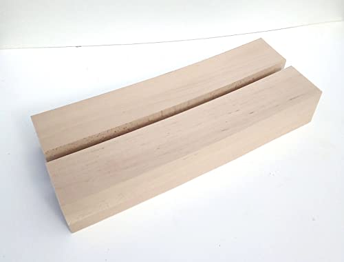 2 Tischfüße Kanthölzer Buche massiv, drechseln. Maße : 90x90mm stark. Hobelware. (9x9x30cm lang.) von Martin Weddeling