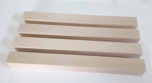 4 Tischfüße Buche massiv 46x46mm stark. Kanthölzer Sondermaße. Beste Qualität. (46x46x100mm lang.) von Martin Weddeling