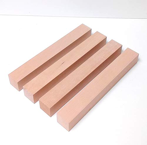 4 Tischfüße Kanthölzer Drechselholz Buche massiv. 6x6cm stark. Hobelware.100-1200mm lang. (60x60x250mm lang.) von Martin Weddeling