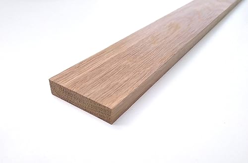 50mm breite Holzleisten Eiche massiv. 8mm stark. Schlageleisten Holzriegel Kanthölzer, Sondermaße. (105cm lang) von Martin Weddeling