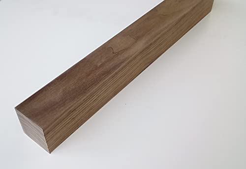 Martin Weddeling 1 Kantholz Riegel Nussbaum massiv. 48x48mm stark. Hobelware, Verschiedene Längen, Sondermaße. (35cm lang) von Martin Weddeling