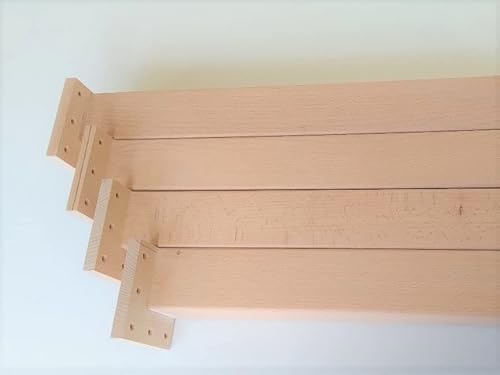 Martin Weddeling 4er Set Tischbeine, Tischfüsse Buche massiv 6x6cm stark. Mit Befestigsplatte, Verschiedene Längen. Oberfläche unbehandelt. (60cm lang) von Martin Weddeling
